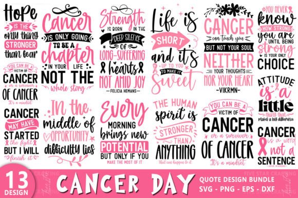 Download Cancer Day Design Bundle SVG - Cancer Collection