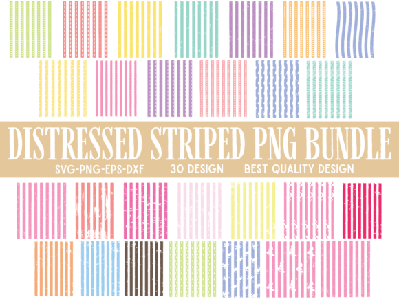 Download Distressed Striped PNG Bundle | Retro Gr - Retro Collection
