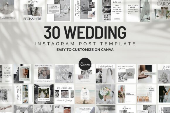 Download Free Wedding Instagram Canva Templates - Templates Collection