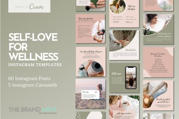 Download Self-love and Wellness Instagram Templates - Templates Collection