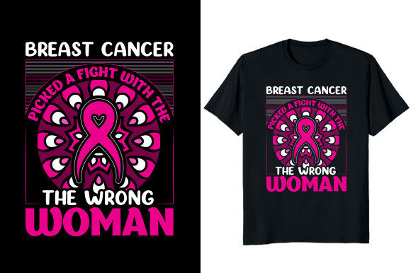 Download Breast Cancer Picked a Fight T-shirt - Cancer Collection