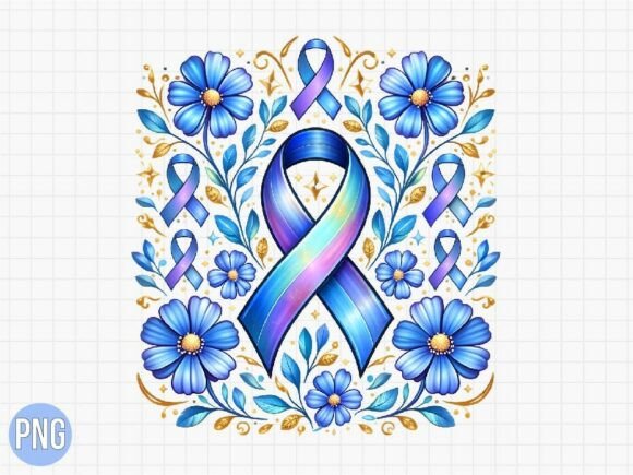 Download Cancer Ribbon Floral Awareness PNG SHIRT - Cancer Collection