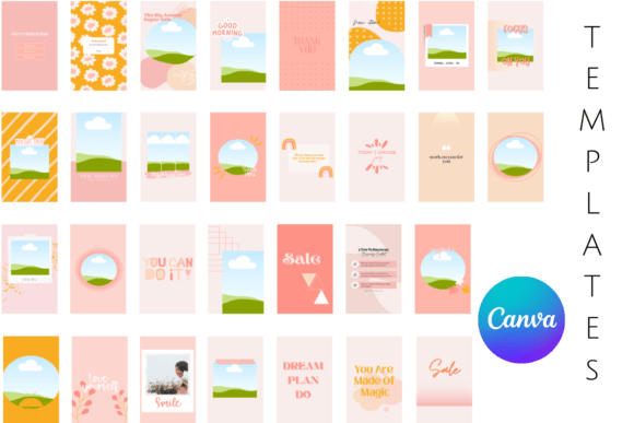 Download Instagram Story Templates Canva Pastel - Templates Collection