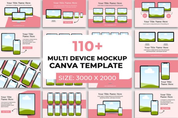 Download 110 Multi Device Mockup Canva Templates - Templates Collection