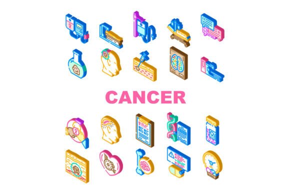 Download Cancer Treatment Chemotherapy Icons Set - Cancer Collection