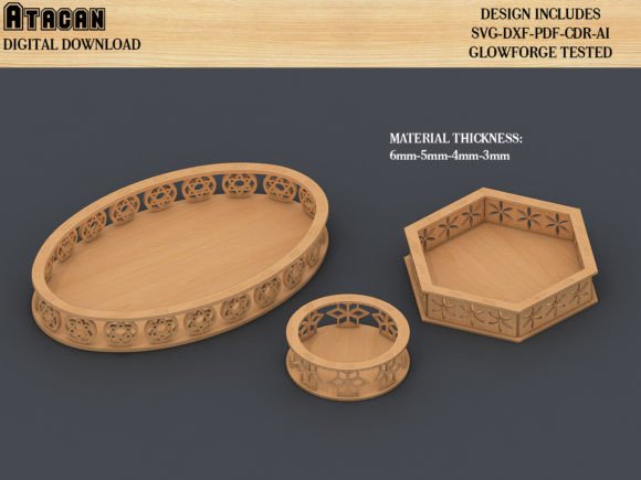 Download Decorative Wooden Tray Bundle Templates - Templates Collection