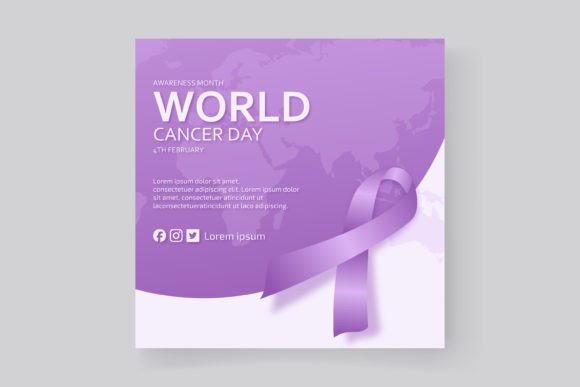 Download World Cancer Day Flat Design Background - Cancer Collection