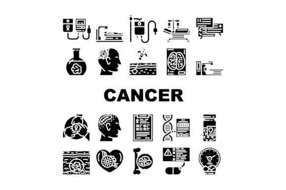 Download Cancer Treatment Chemotherapy Icons Set - Cancer Collection