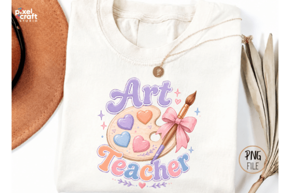 Download Back to School Retro Art Teacher Bow PNG - Retro Collection