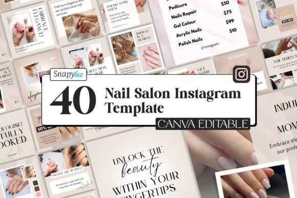 Download Nail Salon Instagram Canva Templates - Templates Collection