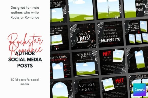 Download Rockstar Romance Canva Templates - Templates Collection