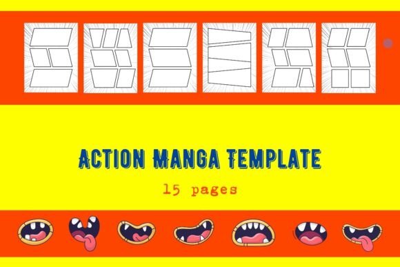 Download ♡ Dynamic Manga Panel Templates - Templates Collection