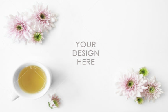 Download Pink Flowers &amp; Tea Styled Stock Photo - Styled Collection