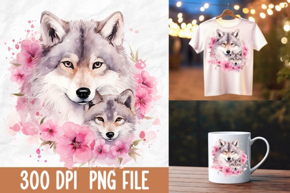 Download Breast Cancer Mama Baby Wolf Never Alone - Cancer Collection