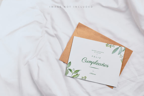Download Styled Craft Envelope and White Card Mockup - Styled Collection