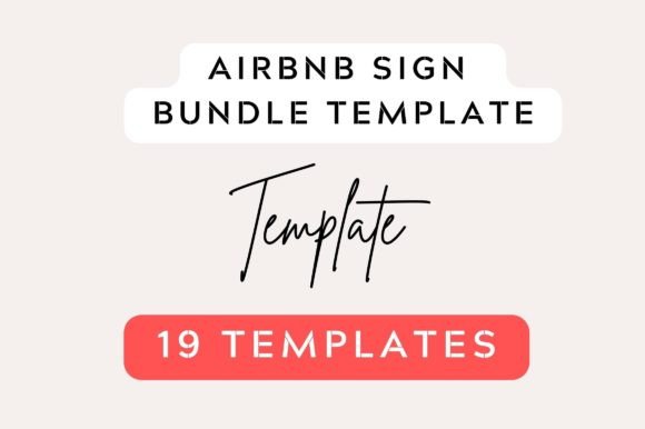 Download 19 Editable Airbnb Sign Bundle Templates - Templates Collection
