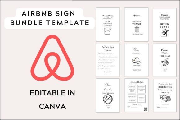 Download Airbnb Sign Bundle Templates - Templates Collection