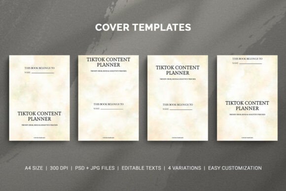 Download TikTok Content Planner Cover Templates - Templates Collection