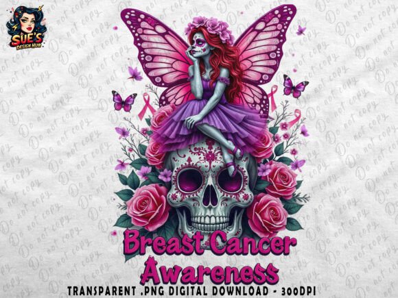 Download Breast Cancer Fairy Skull | Awareness - Cancer Collection