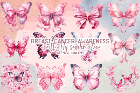 Download BreastCancer Awareness Butterfly Clipart - Cancer Collection