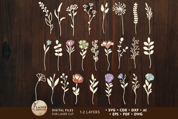 Download Decorative Flowers Bundle Templates - Templates Collection