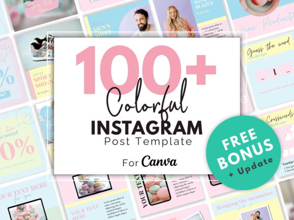 Download Colorful Instagram Canva Template - Colorful instagram Collection