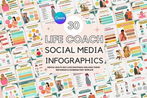 Download Life Coach Social Media Post Templates - Templates Collection