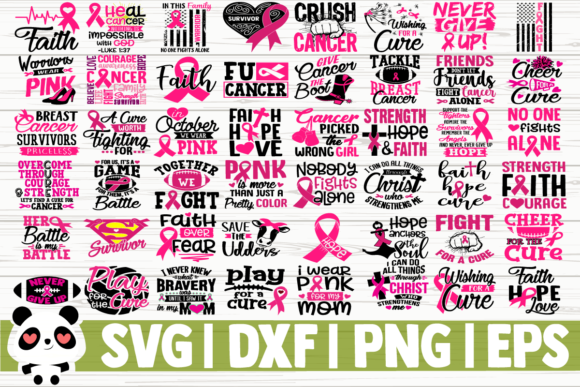 Download 50 Breast Cancer Awareness Quotes Bundle - Cancer Collection