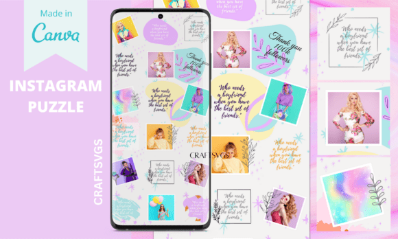 Download Canva Colorful Instagram Puzzle Template - Colorful instagram Collection