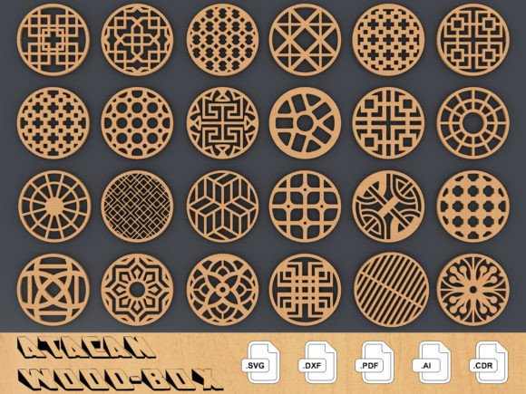Download Coaster Bundle Templates Vector Digital - Templates Collection