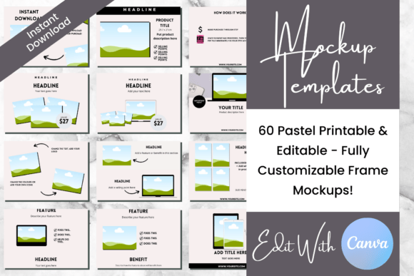 Download 60 Light Pink Digital Mockup Templates - Templates Collection